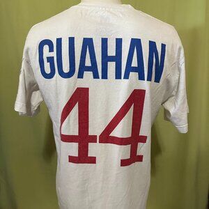 Crowns Guam Guahan #44 Guam Men's White Shirt Medium West Pacific Clan
